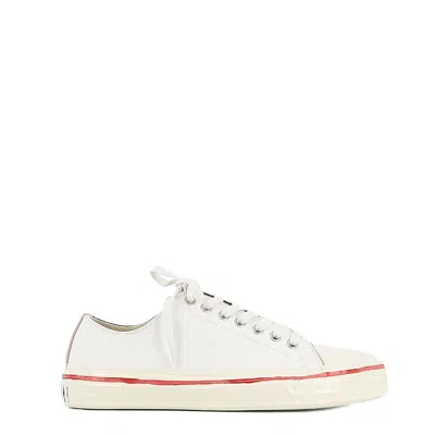 Marni Woman Sneakers Ivory Size 6 Textile Fibers In White