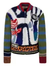 Marni Graphic-knitted Cardigan In Multi