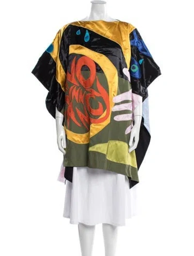 Pre-owned Marni Graphic Print Bateau Neckline Sweater In Multi