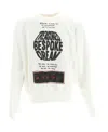 Marni Graphic Print Cotton Crew-neck Sweatshirt In Black