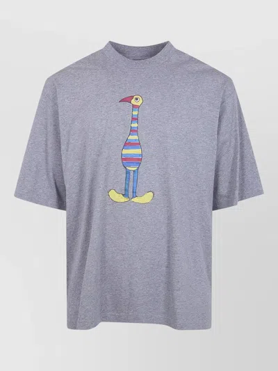 Marni Graphic Print Crew Neck Short Sleeves T-shirt In Multi