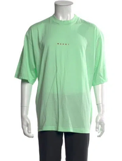 Pre-owned Marni Graphic Print Crew Neck T-shirt In Green