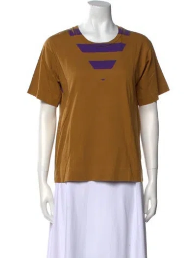 Pre-owned Marni Graphic Print Crew Neck T-shirt In Neutral