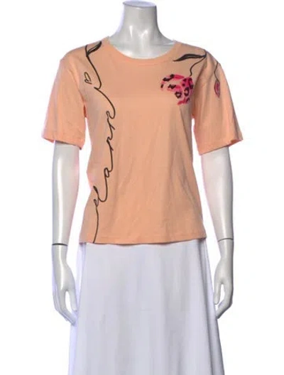 Pre-owned Marni Graphic Print Crew Neck T-shirt In Pink