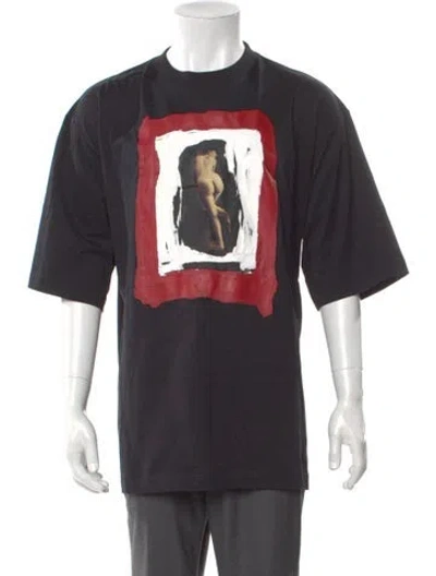 Pre-owned Marni Graphic Print Crew Neck T-shirt W/ Tags In Black