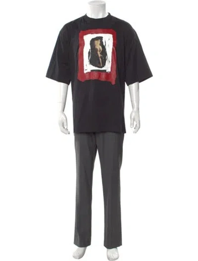 Pre-owned Marni Graphic Print Crew Neck T-shirt W/ Tags In Black