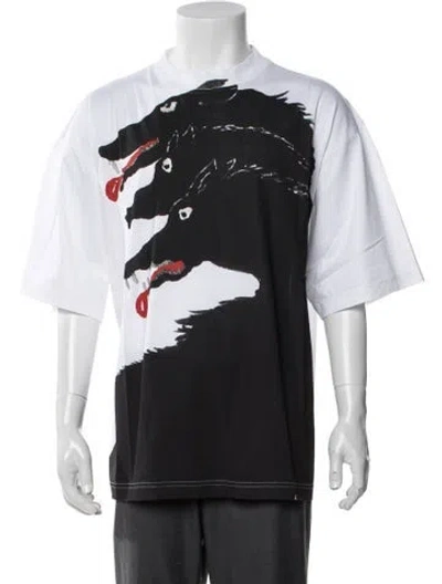 Pre-owned Marni Graphic Print Crew Neck T-shirt W/ Tags In Black