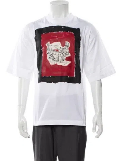 Pre-owned Marni Graphic Print Crew Neck T-shirt W/ Tags In White