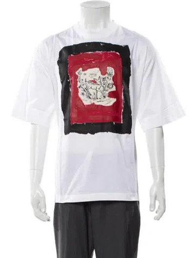 Pre-owned Marni Graphic Print Crew Neck T-shirt W/ Tags In White