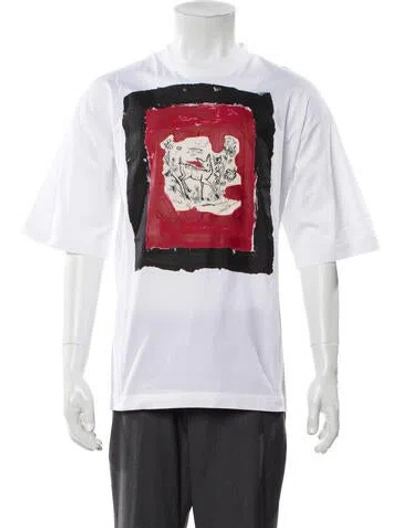 Pre-owned Marni Graphic Print Crew Neck T-shirt W/ Tags In White