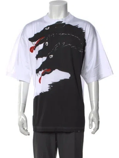 Pre-owned Marni Graphic Print Crew Neck T-shirt W/ Tags In White