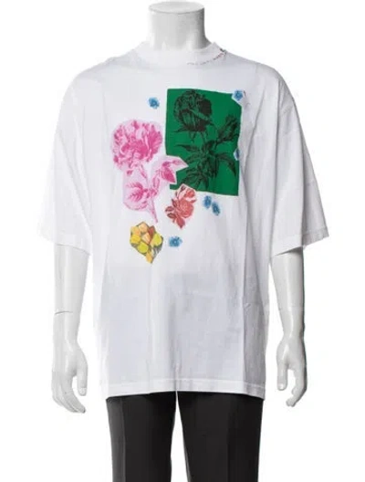 Pre-owned Marni Graphic Print Crew Neck T-shirt W/ Tags In White