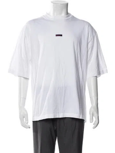 Pre-owned Marni Graphic Print Crew Neck T-shirt In White