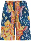 MARNI GRAPHIC-PRINT DROP-CROTCH SHORTS