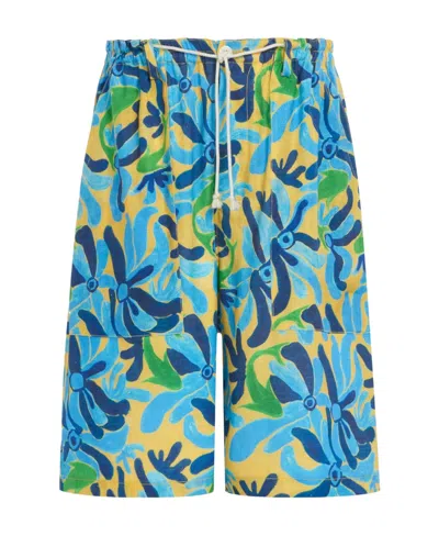 MARNI MARNI X NO VACANCY INN GRAPHIC-PRINTED DRAWSTRING SHORTS