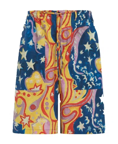 MARNI MARNI X NO VACANCY INN KNEE-LENGTH DRAWSTRING SHORTS