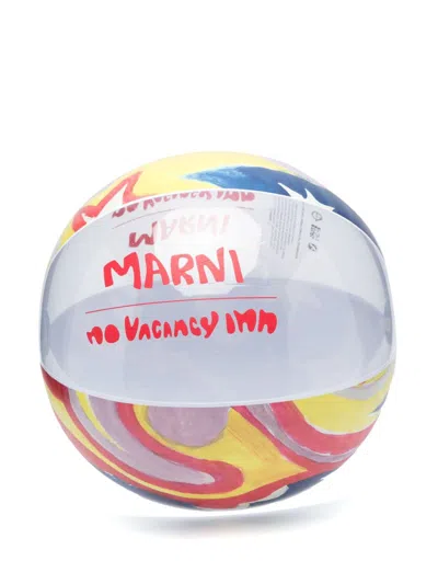 Marni Graphic-print Inflatable Ball In Multi