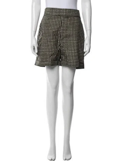 Pre-owned Marni Graphic Print Mini Shorts In White