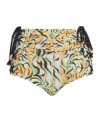 Marni Graphic-print Poplin Mini Shorts In Multicolor
