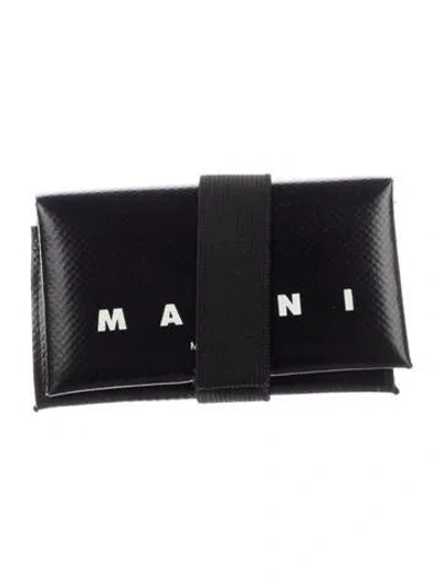 Pre-owned Marni Graphic Print Pouch In Black