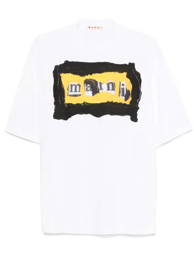 Marni Graphic-print T-shirt In White
