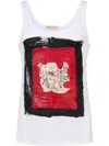 Marni Graphic-print Tank Top In 00w01 White
