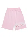 Marni Graphic-print Track Shorts In Pink