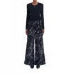 Marni Black Flocked Loose Jeans With Crayon Print In Black