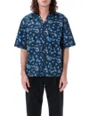 Marni Man Shirt Navy Size 44 Cotton In Multicolour