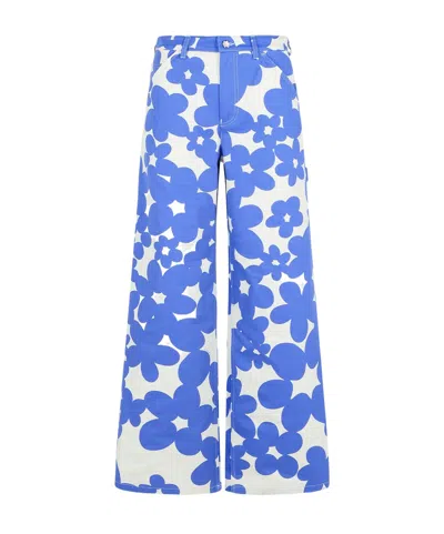 MARNI MARNI GRAPHIC PRINTED WIDE-LEG JEANS