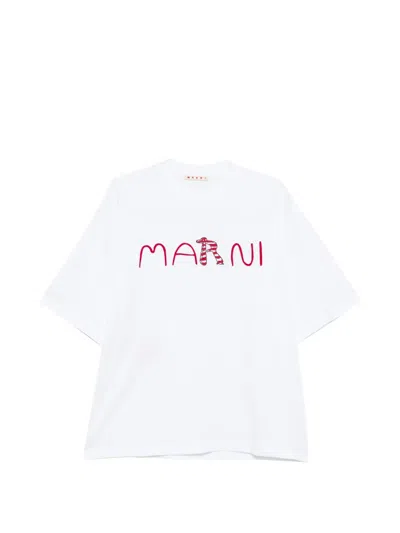 Marni Graphic-print T-shirt In White