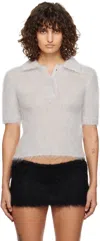 Marni Gray Fuzzy Wuzzy Polo In 00n02 Tonic