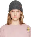 MARNI GRAY SHETLAND WOOL BEANIE