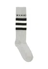 Marni Gray Socks For Kids With Logo In Gray