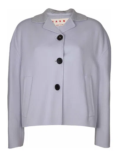 MARNI GRAY WOOL AND CASHMERE JACKET