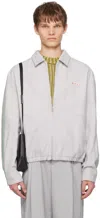 Marni Gray Workwear Jacket In 00n15 Sodium