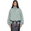 Marni Green Checked Poplin Blouse In Green