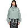 Marni Checked Drawstring Shirt In Green