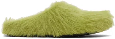 Marni Green Fussbett Sabot Slip-on Loafers