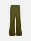 Marni Green Virgin Wool Pants With Stitched Pleats