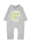 Marni Grey Babygrow For Babykids With Robot In Gray