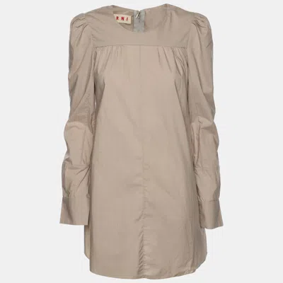 Pre-owned Marni Grey Cotton Full Sleeve Top S