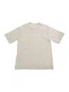 Marni Grey Crew Neck T-shirt With Front Logo Print In Cotton Boy In Grey