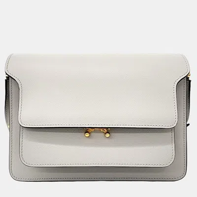 Pre-owned Marni Grey Leather Trunk Bag