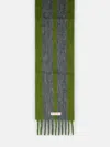 Marni Grey Mohair Blend Scarf With Fringes
