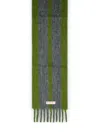 Marni Grey Mohair Blend Scarf With Fringes In Gray