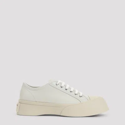 Marni Grey Pablo Calf Leather Sneakers In Multi