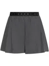 Marni Grey Pleated Shorts With Elastic Waistband