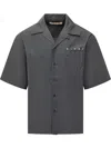 Marni Grey Graphite Solid Shirt In Gray