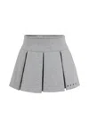 Marni Grey Skirt For Girl Withlogo In Gray